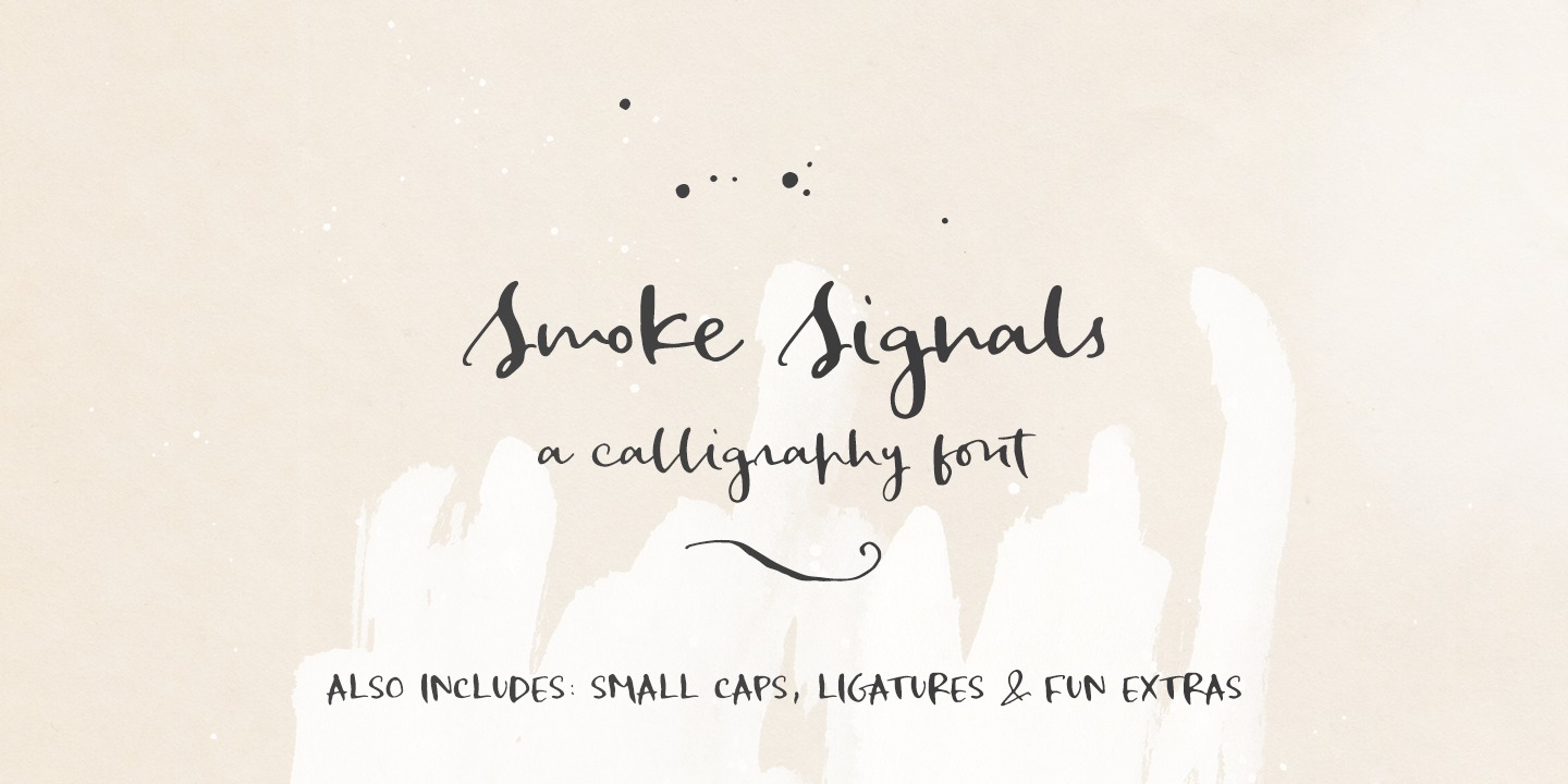 Schriftart Smoke Signals